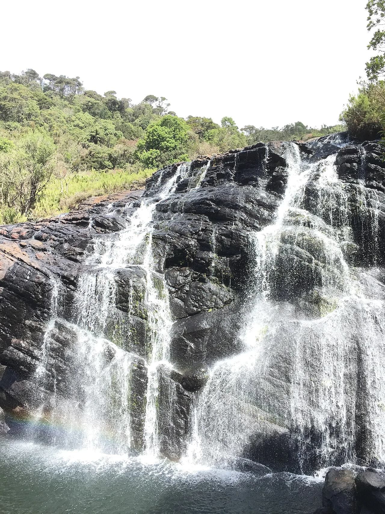 Horton Plains - A waterfall at Horton Plains National Park