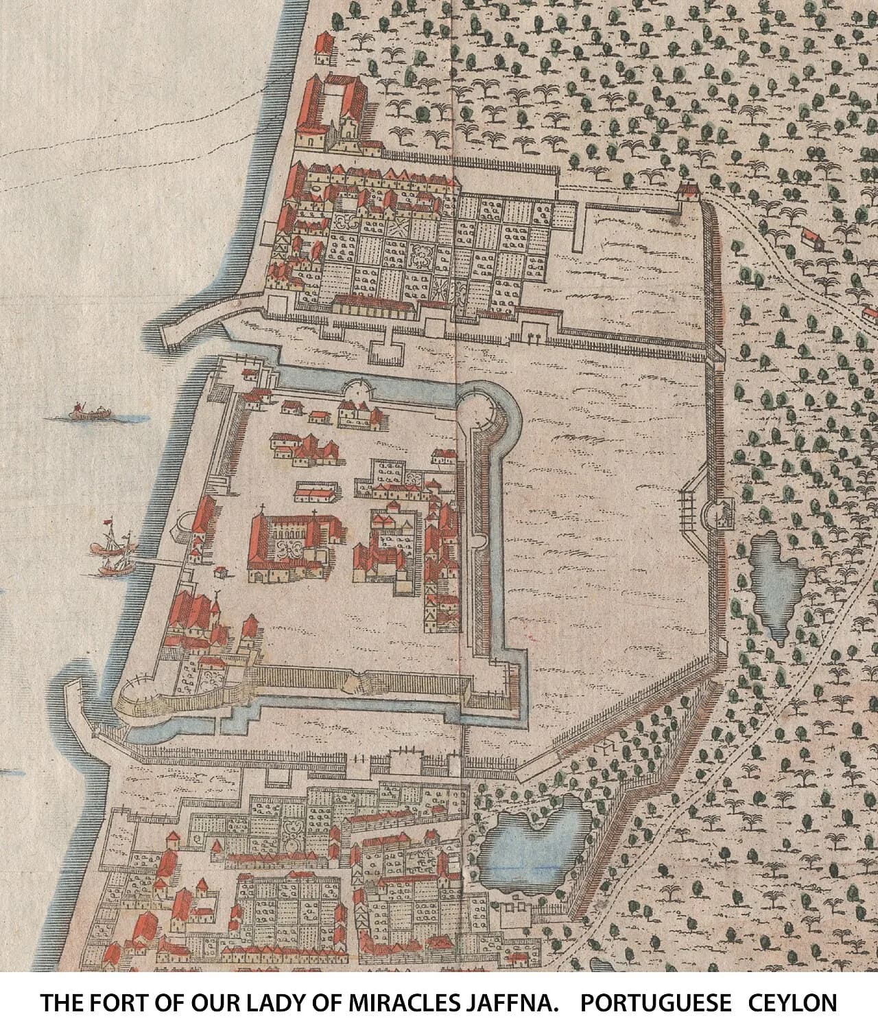 Jaffna - During Portuguese rule in Ceylon, Captain Major Phillippe de Oliverira was the first Governor ( 1617- 1627) in the north. He was instrumental in build